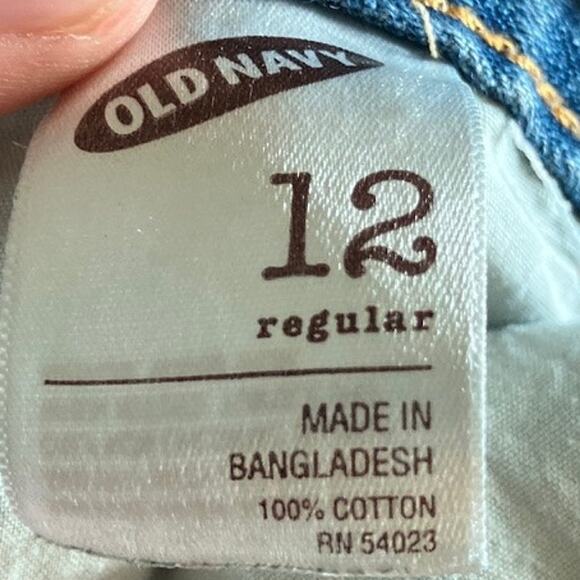 Old Navy Womens Jeans Blue Denim Mid Rise Crop Cuffed Capri 12R - Picture 5 of 11